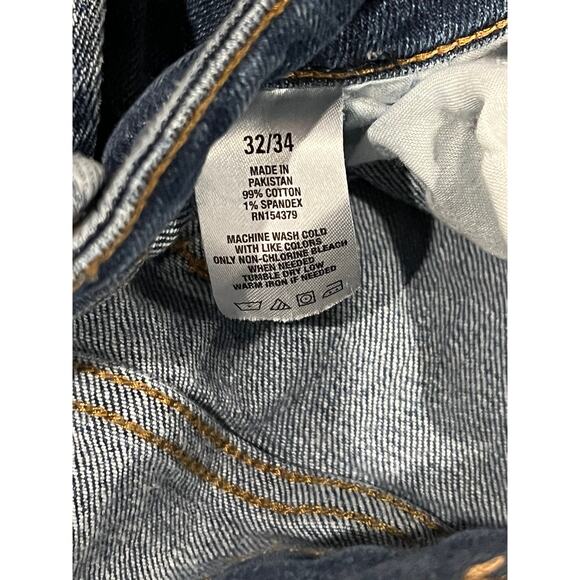 Aeropostale Slim Straight Blue Jeans Mens 32x34 - Picture 4 of 4